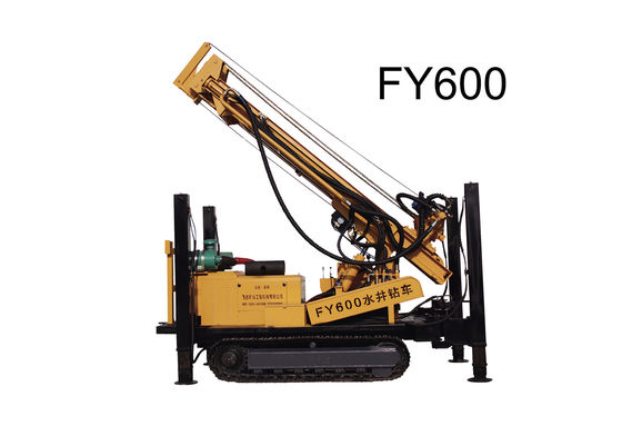600 Meter Deep Water Well Drilling Rig With Air Compressor Drilling Tools